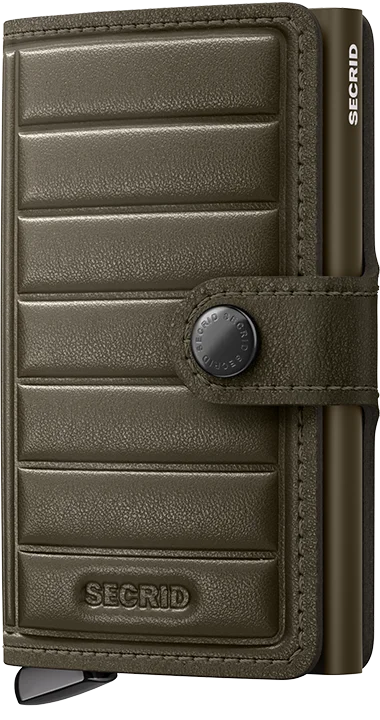Premium Miniwallet Embossed Lines Cedar +