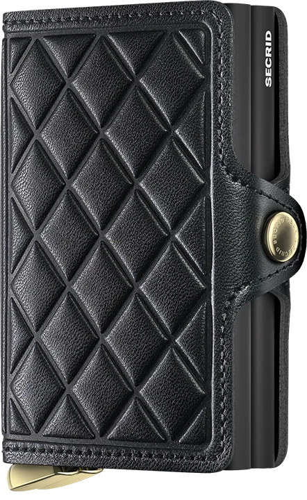 Premium Twinwallet Emboss Diamond Black +